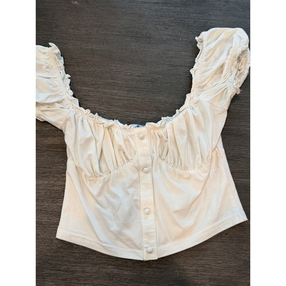 Princess Polly Crop Top Womens Size 4 White